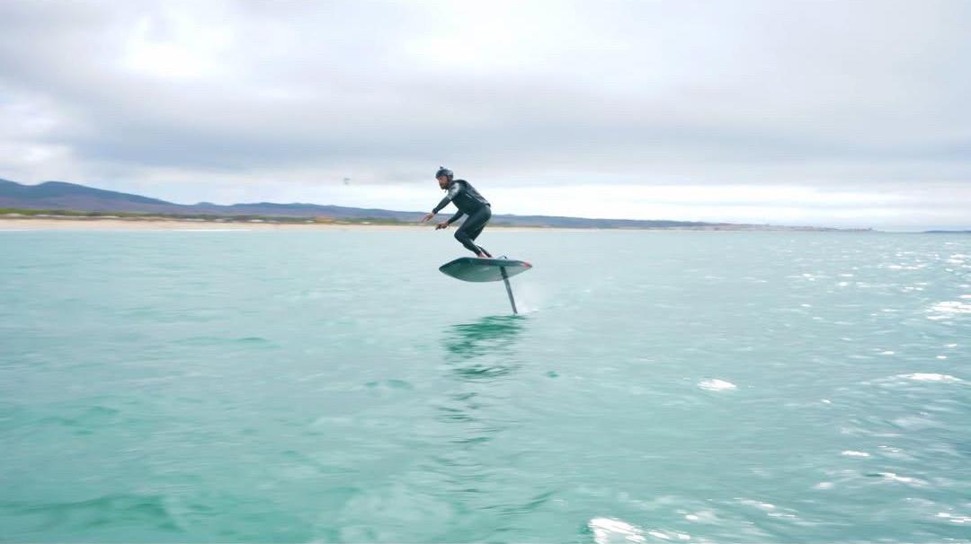 Instructor practising E-foiling