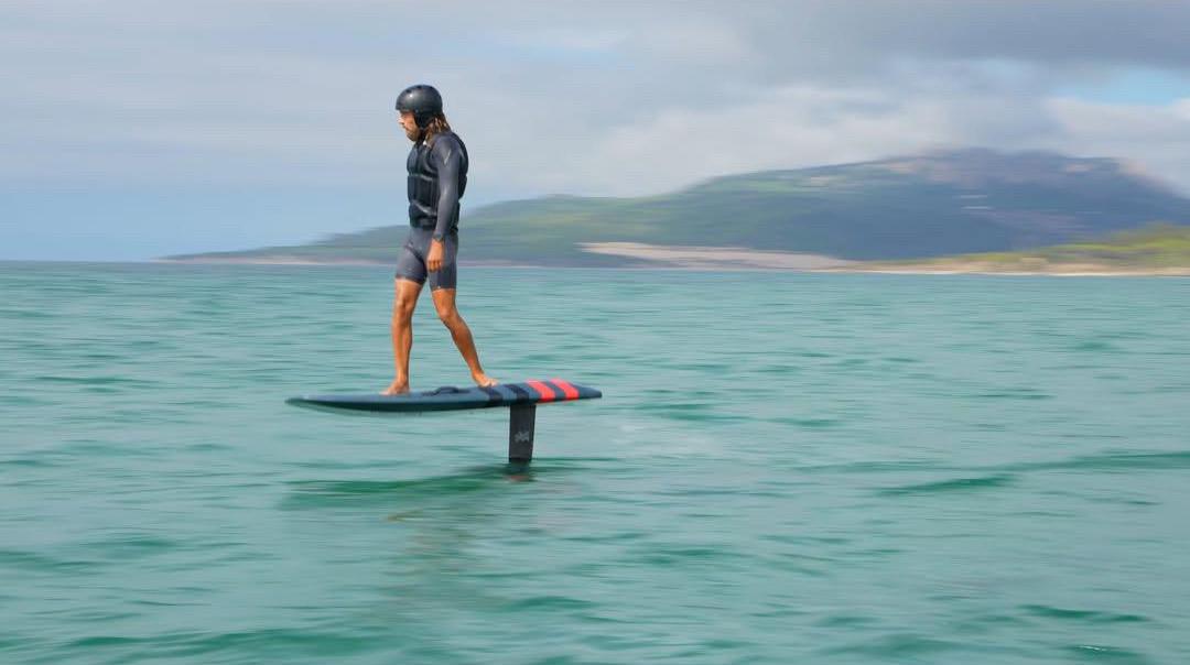 Instructor practising E-foiling