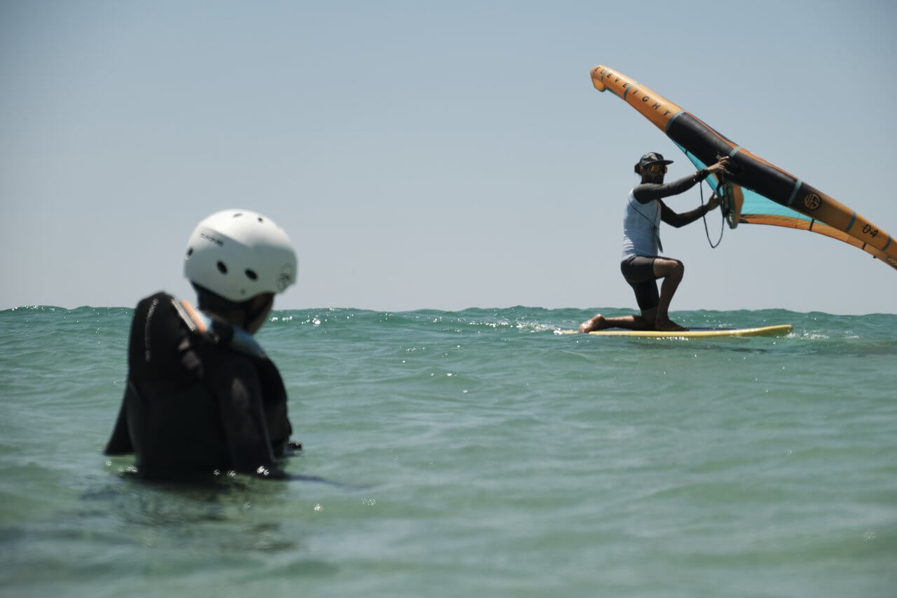 An instructor and a student in a semi-private lesson
                                 